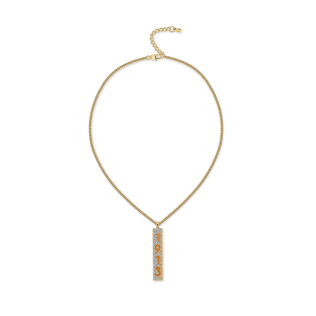 1913 Crystal Necklace-Gold