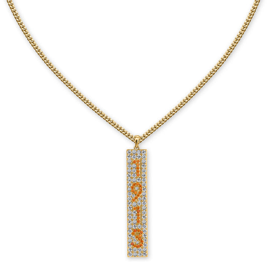 1913 Crystal Necklace-Gold