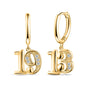19 13 Earrings-Gold
