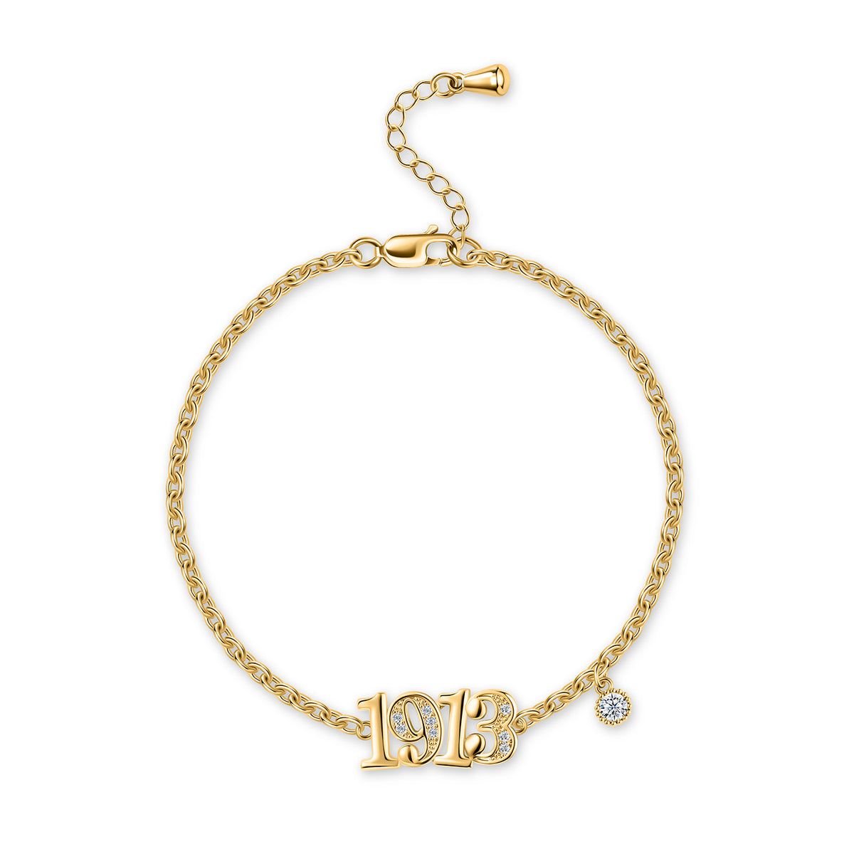 1913 Tennis Bracelet-Gold
