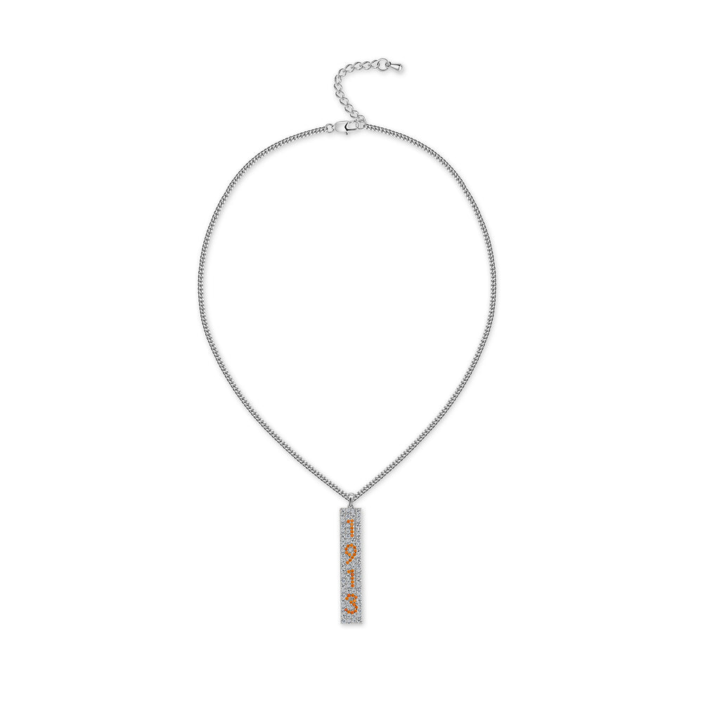 1913 Crystal Necklace-Silver