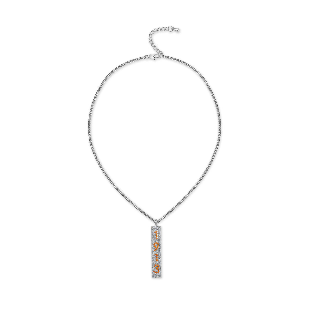 1913 Crystal Necklace-Silver