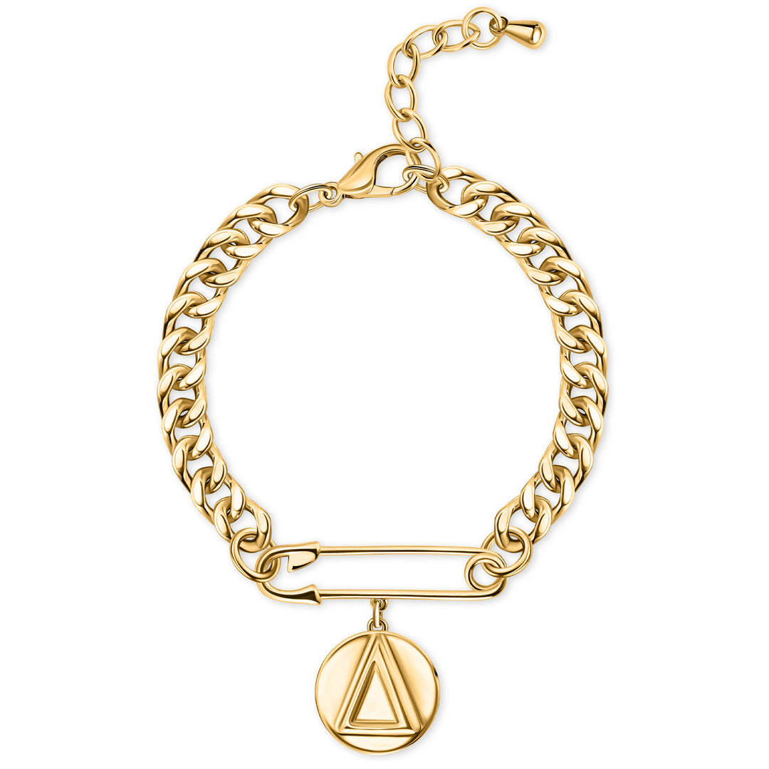 The Δ Pin‑Drop Bracelet-Gold