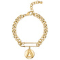 The Δ Pin‑Drop Bracelet-Gold