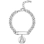 The Δ Pin‑Drop Bracelet-Silver