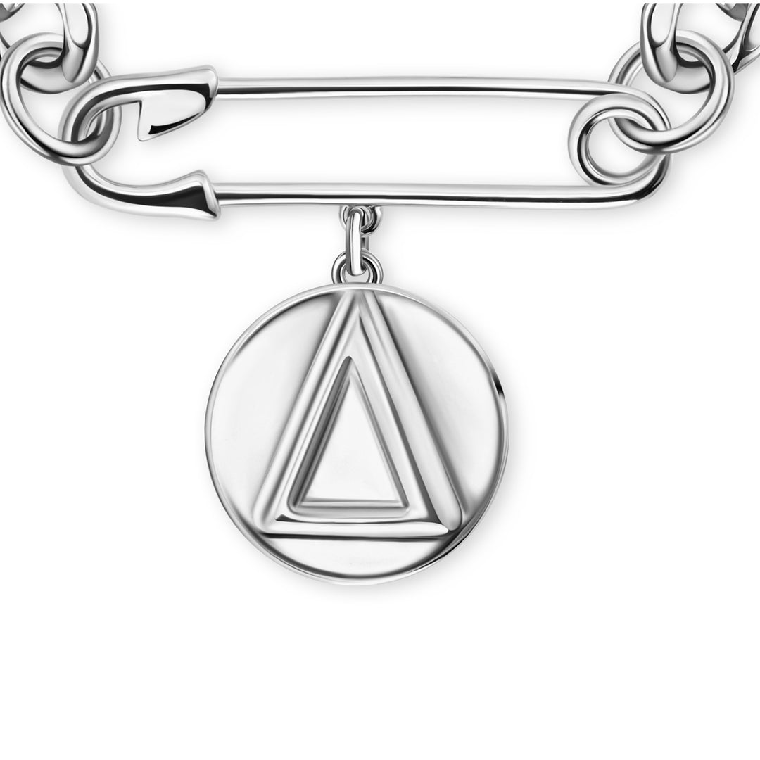 The Δ Pin‑Drop Bracelet-Silver