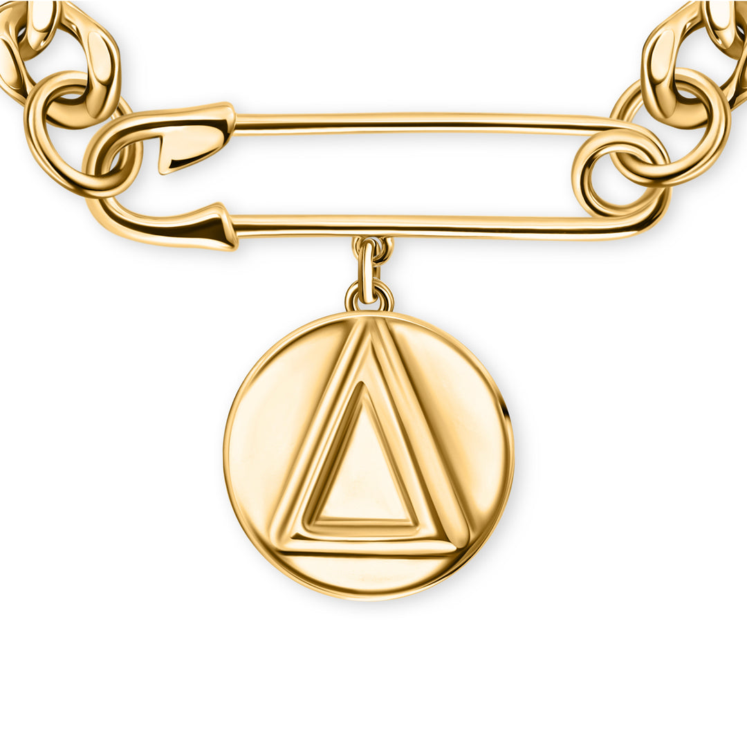 The Δ Pin‑Drop Bracelet-Gold