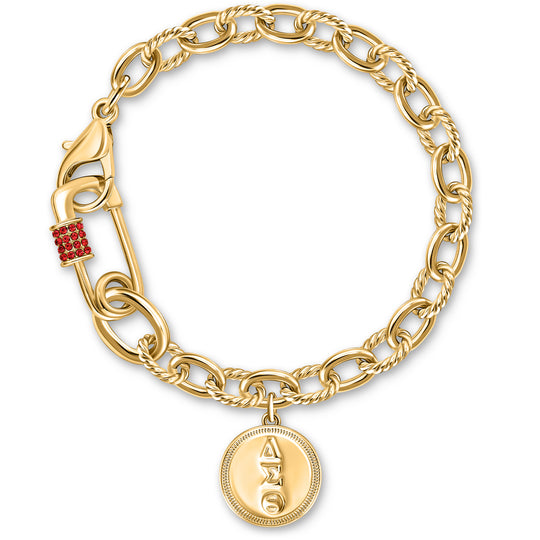 The Red Spark Pin Bracelet-Gold