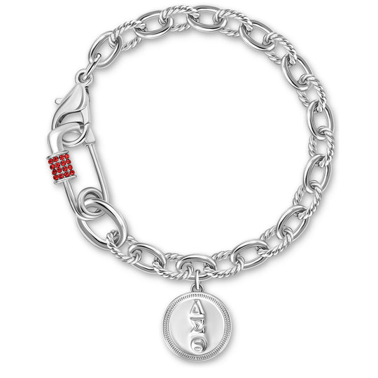 The Red Spark Pin Bracelet-Silver