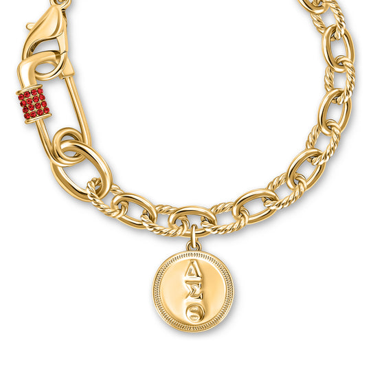 The Red Spark Pin Bracelet-Gold