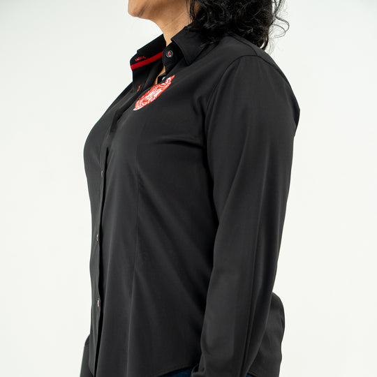 Delta Black Crest Button Down 2.0