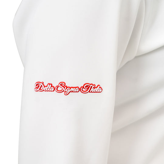 White Luxe 3/4 Sleeve Hoodie