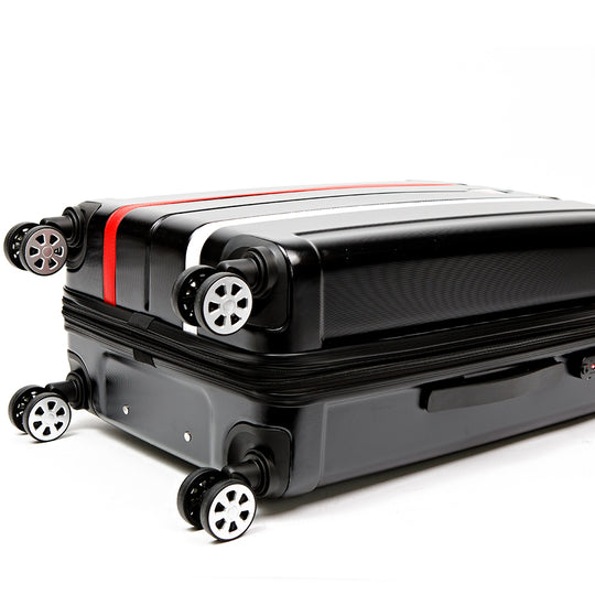 Delta 2 Piece Black PC Luggage Set (28/20)