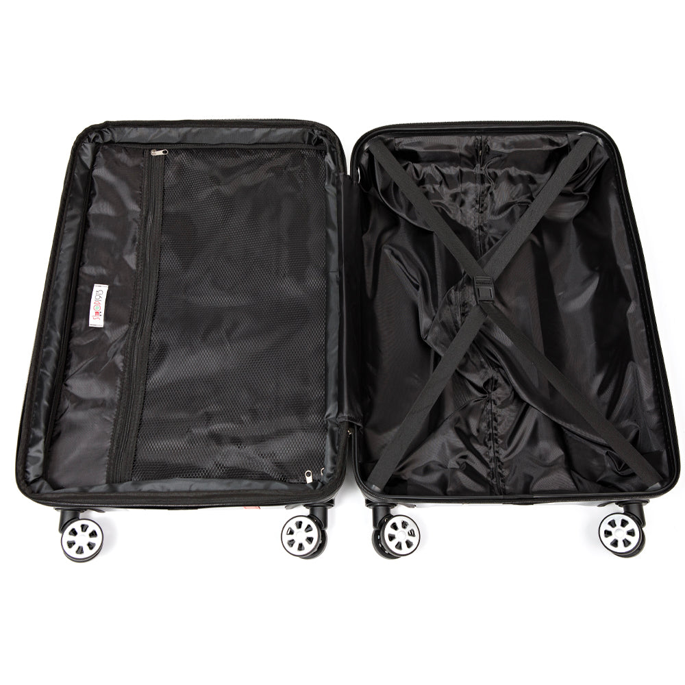 Delta 3 Piece Black PC Luggage Set (28/24/20) - Shop1913 by RG