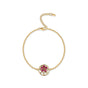Oval African Violet DST Bracelet-Gold