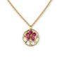 Oval African Violet-DST Necklace-Gold