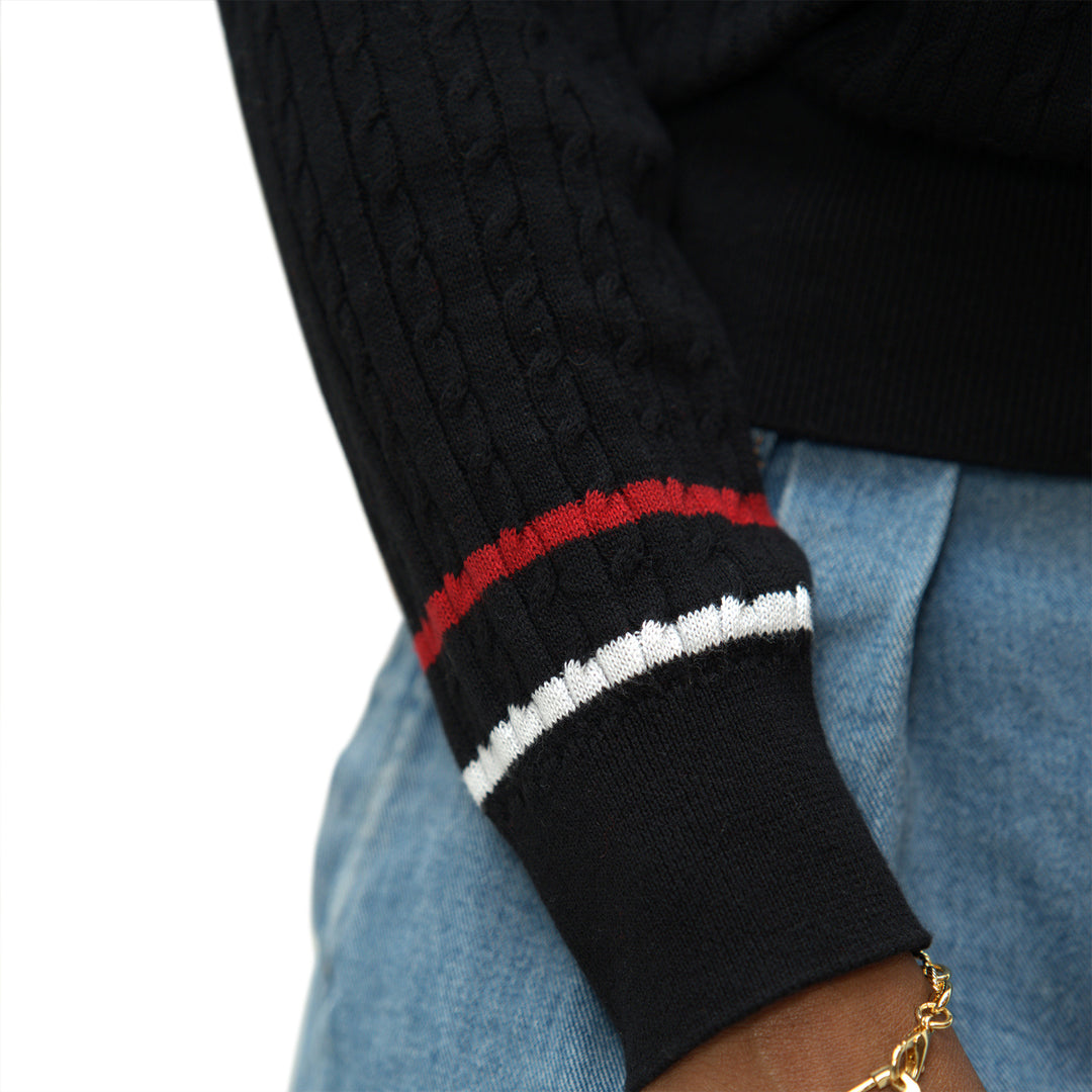 ΔΣΘ Black V Neck Sweater