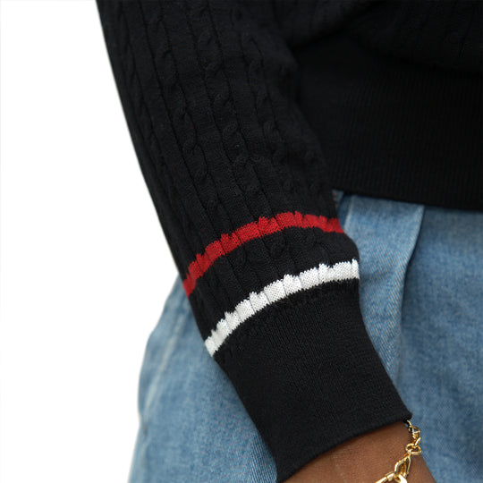 ΔΣΘ Black V Neck Sweater
