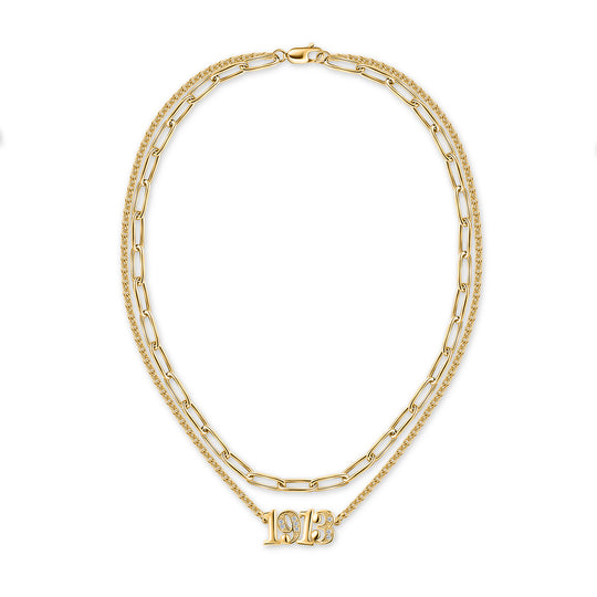1913 Layered Necklace-Gold