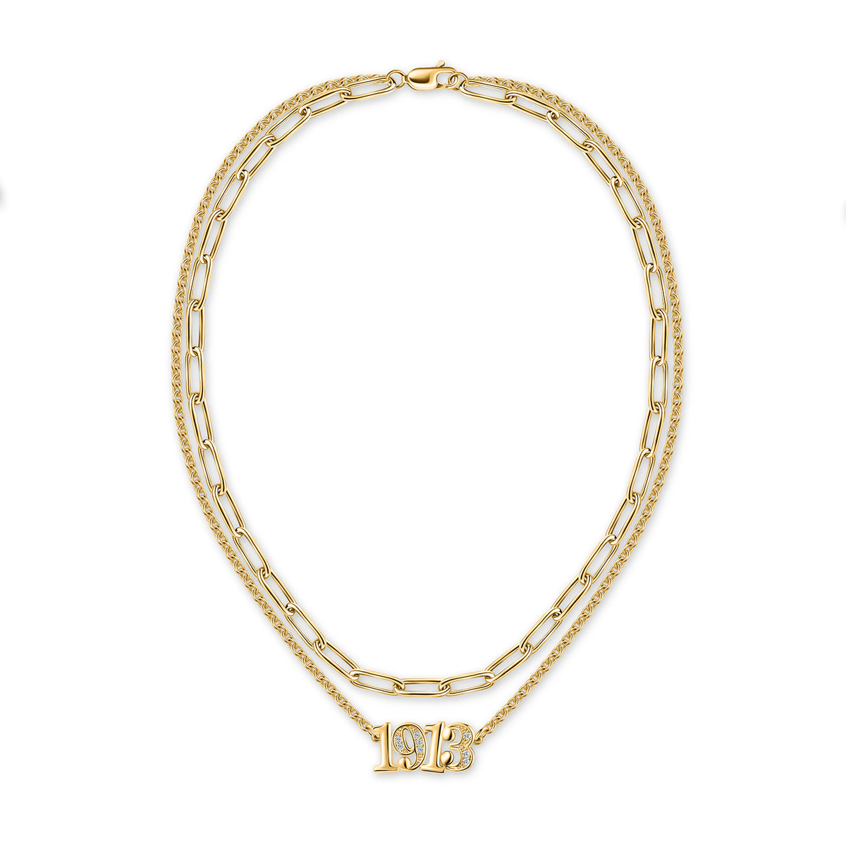1913 Layered Necklace-Gold