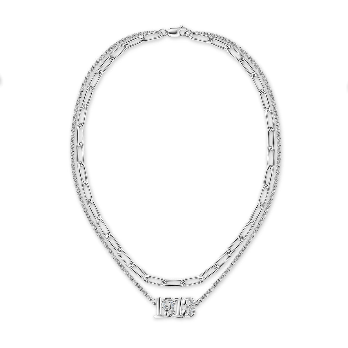 1913 Layered Necklace-Silver
