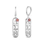 DST Mini Violet Earrings-Silver