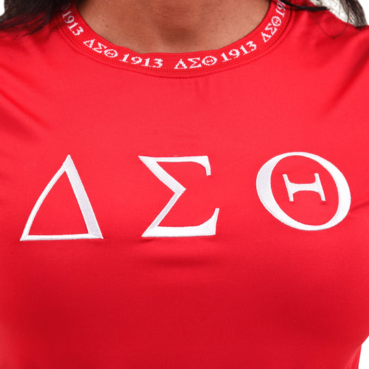 ΔΣΘ Jacquard Tee (Red)