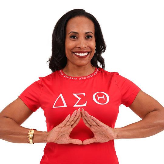 ΔΣΘ Jacquard Tee (Red)