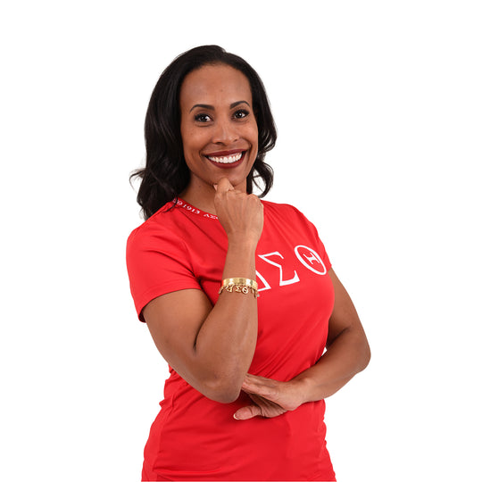 ΔΣΘ Jacquard Tee (Red)