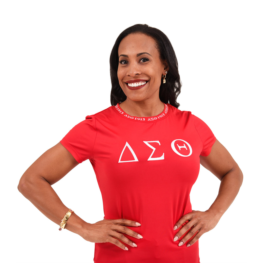 ΔΣΘ Jacquard Tee (Red)