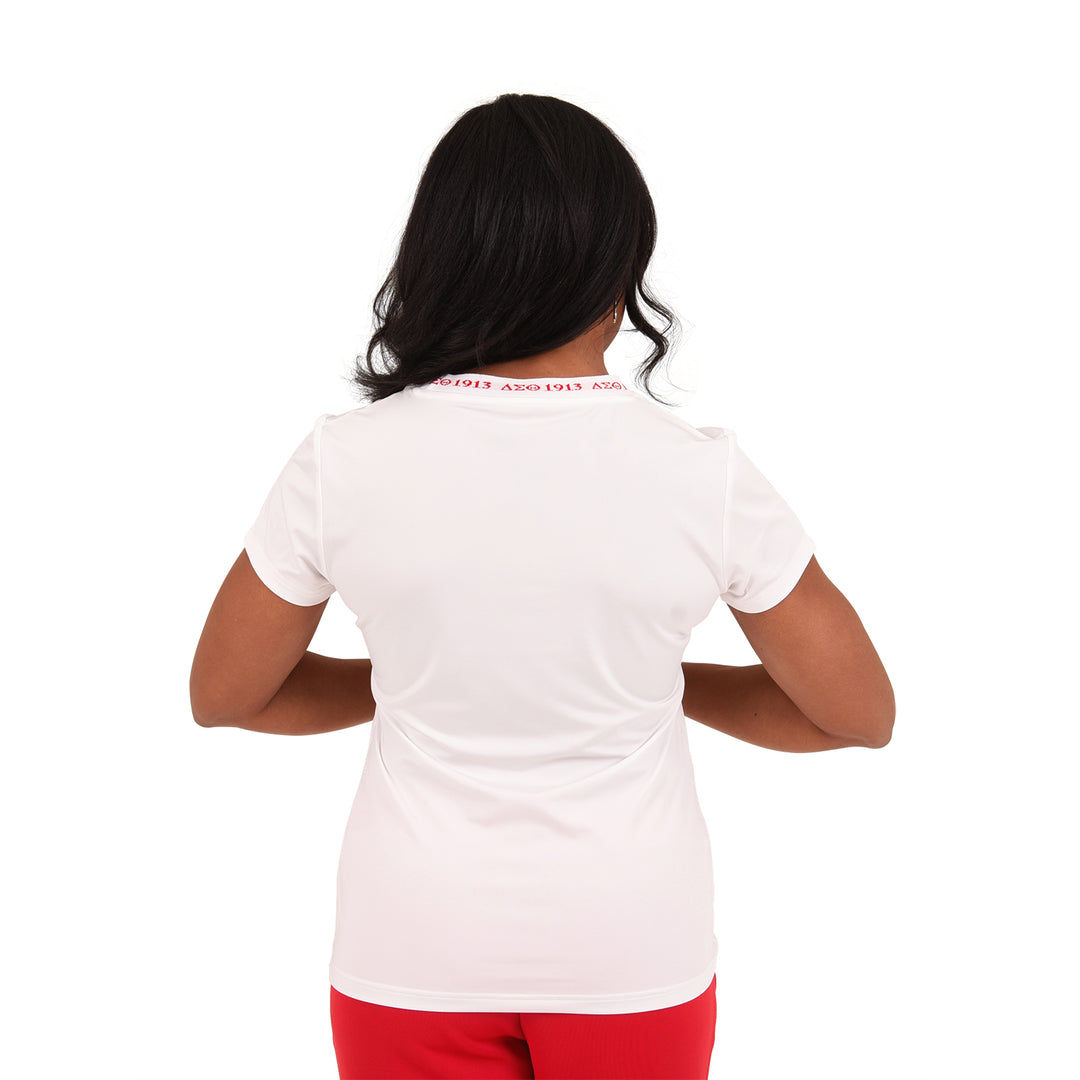 ΔΣΘ Jacquard Tee (White)