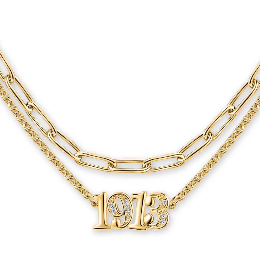1913 Layered Necklace-Gold