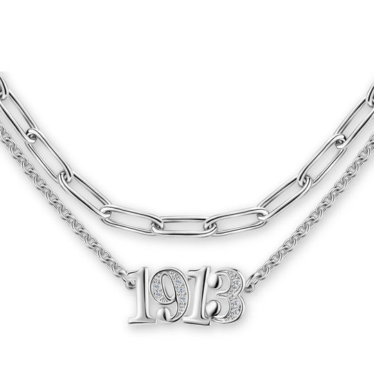 1913 Layered Necklace-Silver
