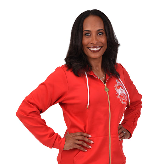 Delta Signature Embossed Warm Up Jacket