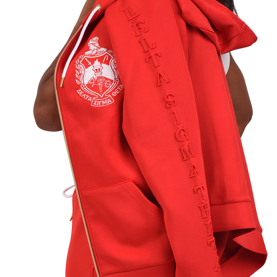 Delta Signature Embossed Warm Up Jacket
