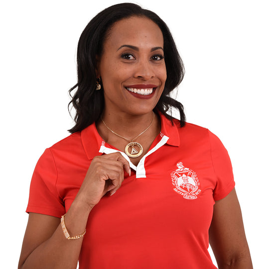 ΔΣΘ Jacquard Polo (Red)