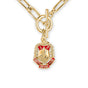 Delta Shield Toggle Necklace-Gold