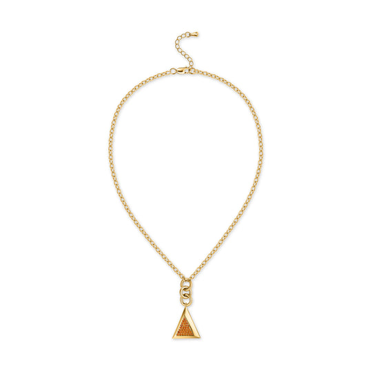 Delta Loops Necklace-Gold