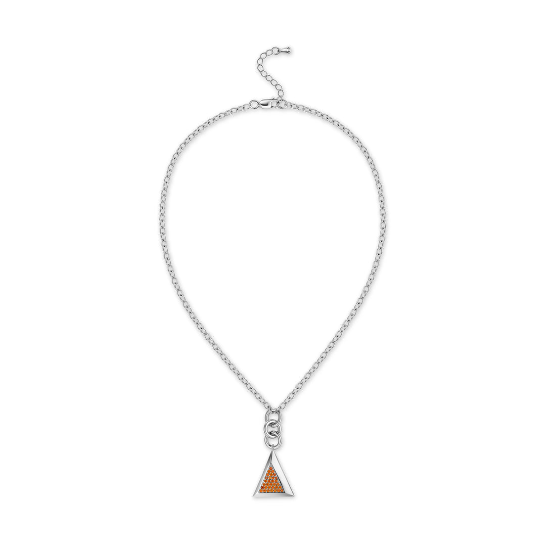 Delta Loops Necklace-Silver