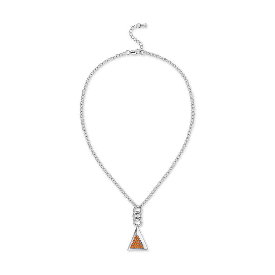 Delta Loops Necklace-Silver