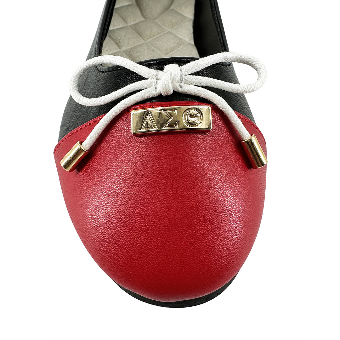 ΔΣΘ Cap Toe Flat-Black