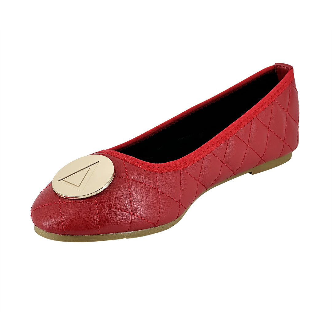 ΔΣΘ Red Quilted Flat