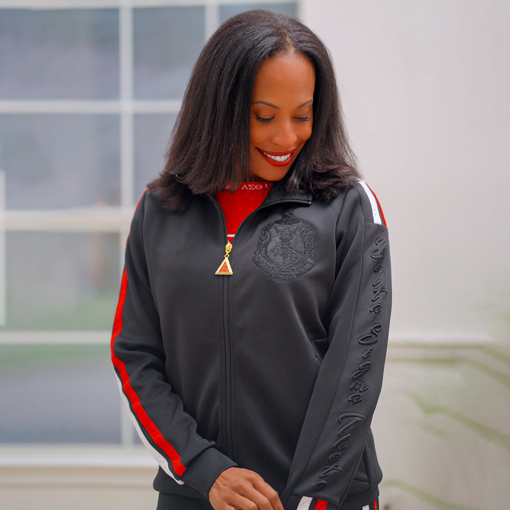 ΔΣΘ Nightfall Script Track Jacket – Shop1913 by RG Apparel Co.