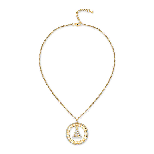 DST Laser Engraved Delta Necklace-Gold