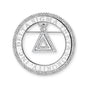 DST Laser Engraved Delta Pin-Silver