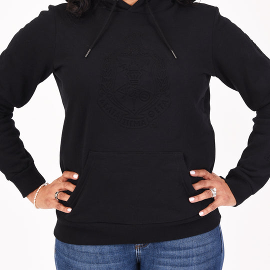 DST Midnight Embossed Pullover Hoodie