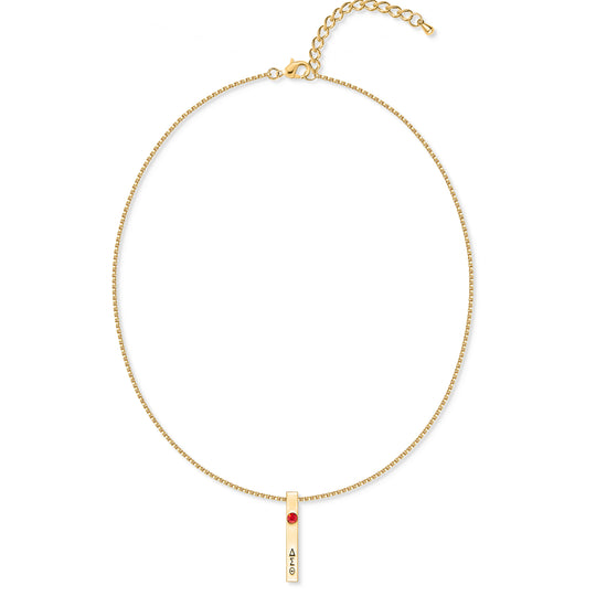 The ΔΣΘ Vertical Signature Pendant (Gold)