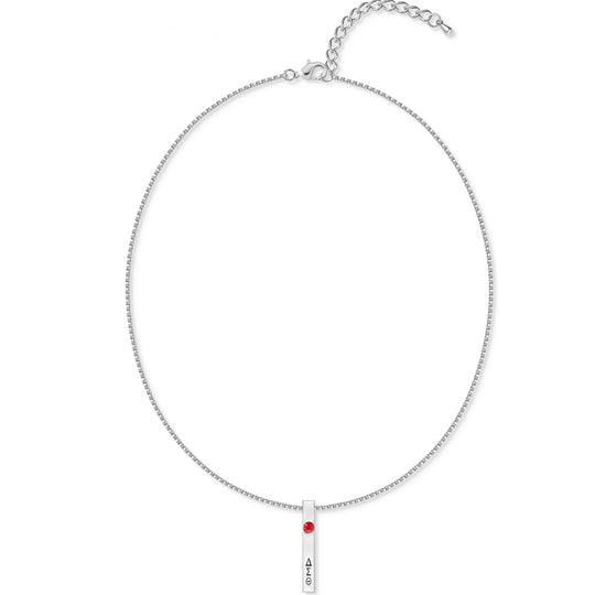 The ΔΣΘ Vertical Signature Pendant (Silver)
