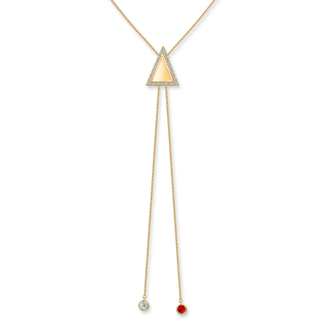 The Delta Drip Bolo Necklace (Gold)