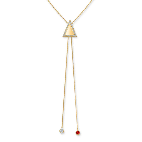The Delta Drip Bolo Necklace (Gold)